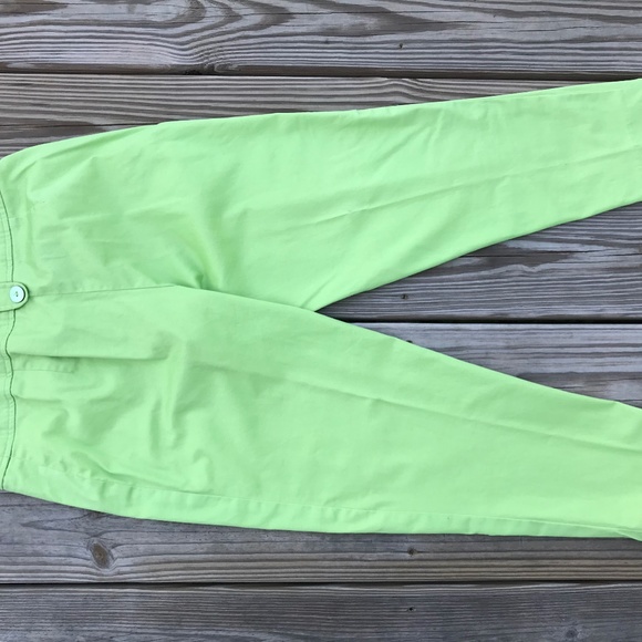 Focus 2000 Petite Women Cropped Pant Stretch Green - Picture 6 of 8